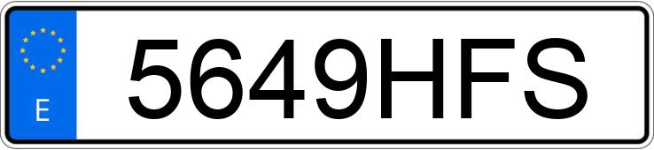 Numer rejestracyjny 5649HFS posiada VOLKSWAGEN TRANSPORTER