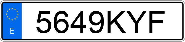 Numer rejestracyjny 5649KYF posiada RENAULT CLIO