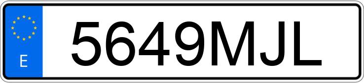 Numer rejestracyjny 5649MJL posiada DS DS7