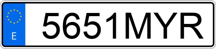 Numer rejestracyjny 5651MYR posiada OPEL CORSA