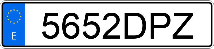 Numer rejestracyjny 5652DPZ posiada NISSAN ALMERA