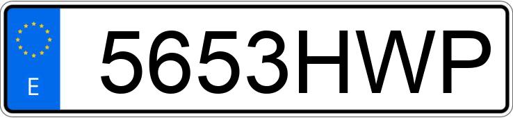 Numer rejestracyjny 5653HWP posiada KYMCO K-XCT