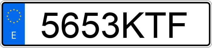 Numer rejestracyjny 5653KTF posiada VOLKSWAGEN TRANSPORTER Numer rejestracyjny 5653KTF posiada VOLKSWAGEN TRANSPORTER