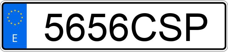 Numer rejestracyjny 5656CSP posiada TOYOTA AVENSIS