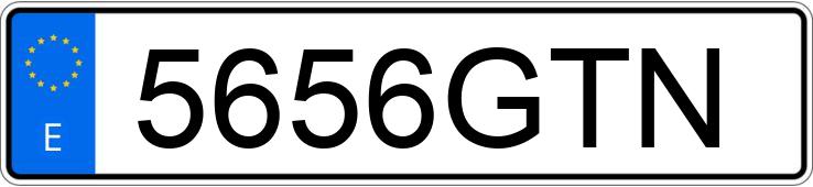 Numer rejestracyjny 5656GTN posiada PEUGEOT 207