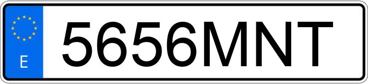 Numer rejestracyjny 5656MNT posiada TOYOTA YARIS