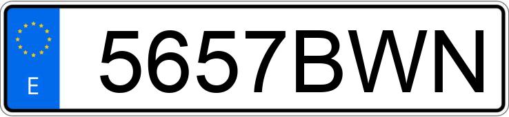 Numer rejestracyjny 5657BWN posiada FORD FOCUS