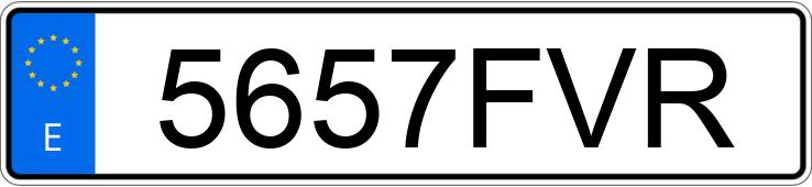 Numer rejestracyjny 5657FVR posiada MERCEDES VITO