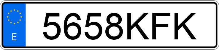 Numer rejestracyjny 5658KFK posiada MERCEDES E (212-207)