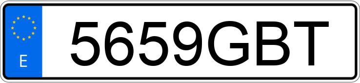 Numer rejestracyjny 5659GBT posiada AUDI A6