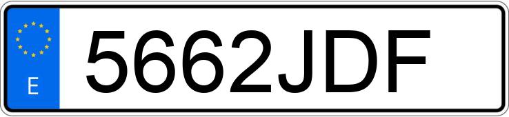 Numer rejestracyjny 5662JDF posiada VOLKSWAGEN SCIROCCO