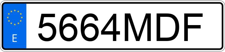 Numer rejestracyjny 5664MDF posiada MERCEDES A (177)
