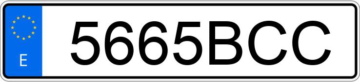 Numer rejestracyjny 5665BCC posiada CITROEN SAXO