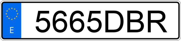 Numer rejestracyjny 5665DBR posiada NISSAN 200 SX