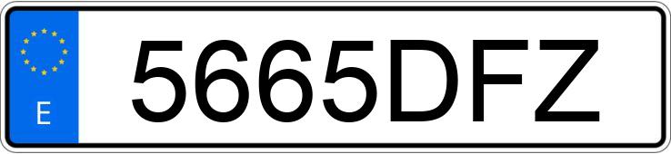 Numer rejestracyjny 5665DFZ posiada PORSCHE 911