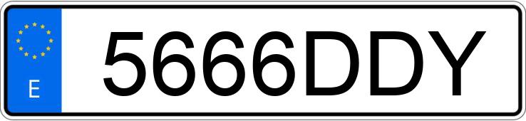 Numer rejestracyjny 5666DDY posiada KIA PICANTO