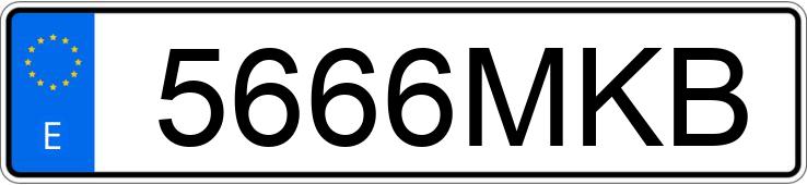 Numer rejestracyjny 5666MKB posiada DS DS7