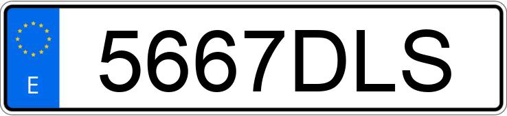 Die Registrierungsnummer 5667DLS hat VOLKSWAGEN POLO