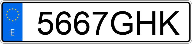 Numer rejestracyjny 5667GHK posiada FORD TRANSIT