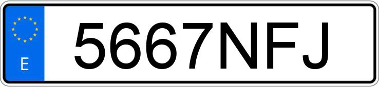 Numer rejestracyjny 5667NFJ posiada AUDI A6
