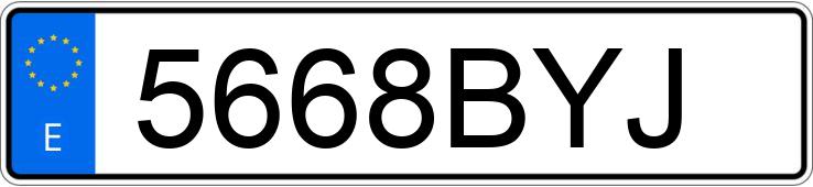 Numer rejestracyjny 5668BYJ posiada SEAT LEON Numer rejestracyjny 5668BYJ posiada SEAT LEON