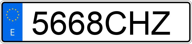 Numer rejestracyjny 5668CHZ posiada PEUGEOT 307