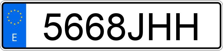 Numer rejestracyjny 5668JHH posiada MERCEDES SPRINTER