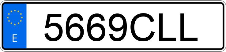 Numer rejestracyjny 5669CLL posiada BMW SERIE 3