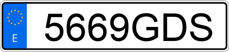 Numer rejestracyjny 5669GDS posiada RENAULT MEGANE