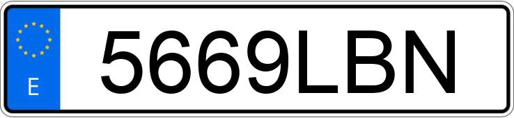 Numer rejestracyjny 5669LBN posiada FORD TRANSIT COURIER