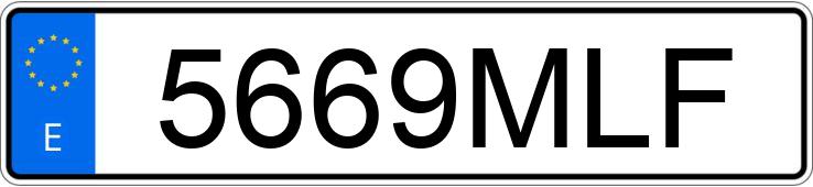 Numer rejestracyjny 5669MLF posiada KIA RIO