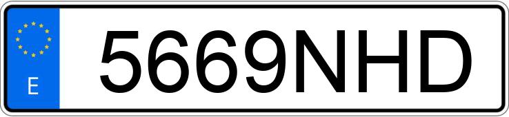 Numer rejestracyjny 5669NHD posiada VOLKSWAGEN TIGUAN