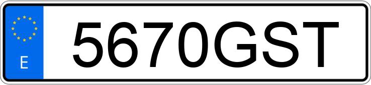 Numer rejestracyjny 5670GST posiada FIAT FIORINO