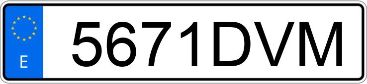 Numer rejestracyjny 5671DVM posiada VOLKSWAGEN PASSAT