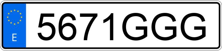Numer rejestracyjny 5671GGG posiada MERCEDES VIANO