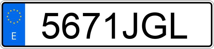 Numer rejestracyjny 5671JGL posiada OPEL ASTRA