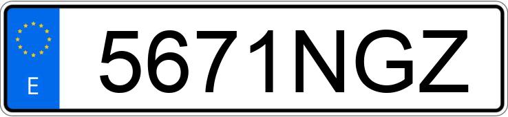 Numer rejestracyjny 5671NGZ posiada BMW XM