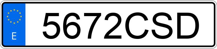 Numer rejestracyjny 5672CSD posiada VOLKSWAGEN POLO
