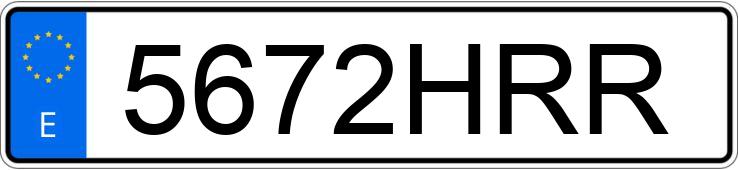 Numer rejestracyjny 5672HRR posiada KAWASAKI Z 800