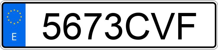 Numer rejestracyjny 5673CVF posiada AUDI A3