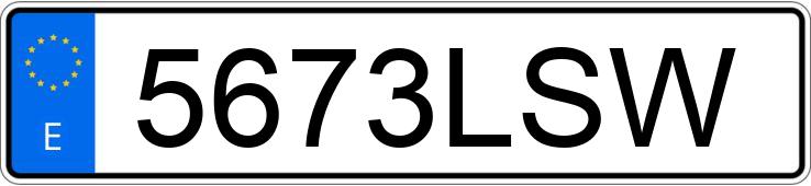Numer rejestracyjny 5673LSW posiada MERCEDES GLE (167)