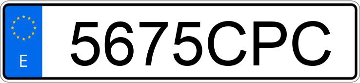 Numer rejestracyjny 5675CPC posiada PEUGEOT EXPERT