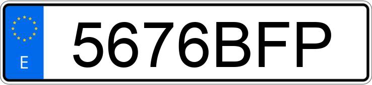 Numer rejestracyjny 5676BFP posiada HONDA CBR 1000