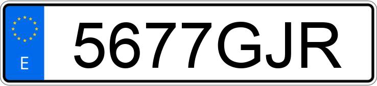 Numer rejestracyjny 5677GJR posiada VOLKSWAGEN POLO