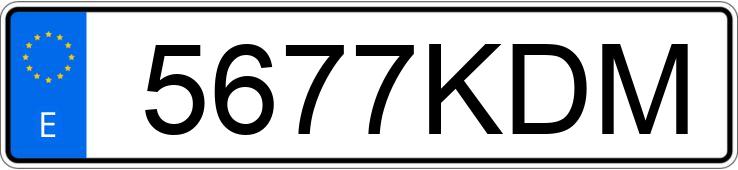 Numer rejestracyjny 5677KDM posiada RENAULT CLIO