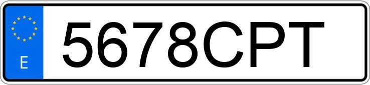 Numer rejestracyjny 5678CPT posiada SEAT IBIZA