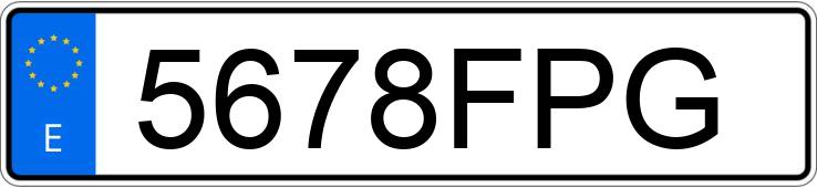 Numer rejestracyjny 5678FPG posiada MERCEDES CLK (208-209)