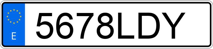 Numer rejestracyjny 5678LDY posiada BMW X1