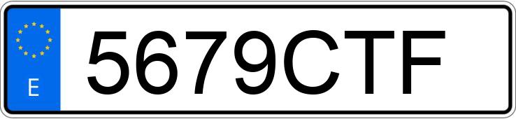 Numer rejestracyjny 5679CTF posiada SEAT LEON