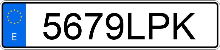 Numer rejestracyjny 5679LPK posiada TOYOTA C-HR